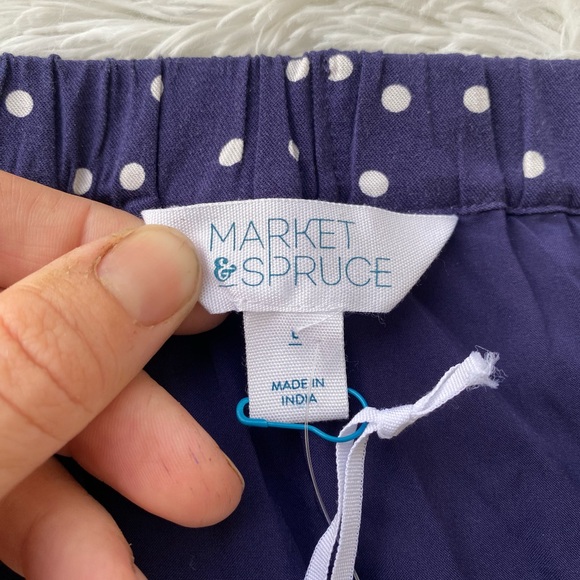 Market & Spruce • NWT Kali Scalloped Knit Polka Dot Mini Skirt Size Large - Picture 5 of 15